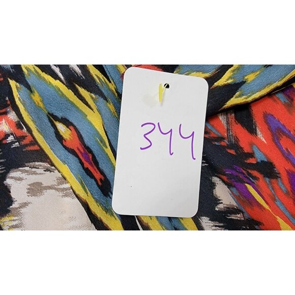 CASUAL STUDIO WOMEN'S 100%RAYON  CHIFFON MAX HIGH LOW  SKIRT SIZE L# 344 - Picture 8 of 8